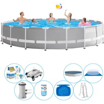 Intex Piscine Prism Frame Ronde 610x132 cm - Bundle