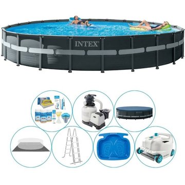 Intex Piscine - Paquet Tout en 1 Ultra XTR Frame Ronde 732x132 cm
