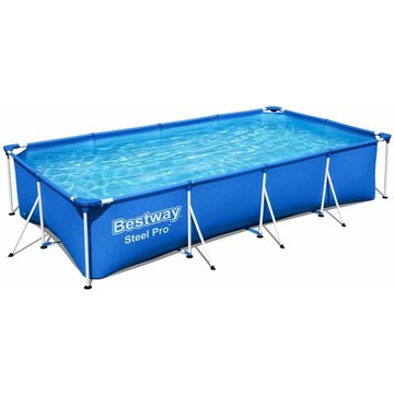 Piscine tubulaire Bestway Leman avec filtre à cartouche et pompe de filtration, piscine hors sol 4x2 m