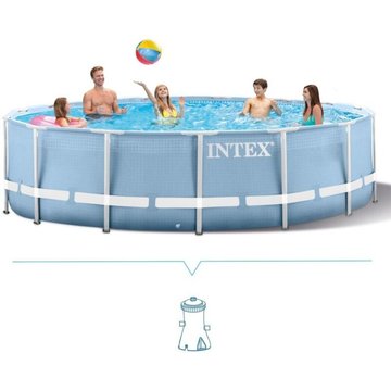Intex Piscine 26712 Prisma Frame 366 x 76 cm piscine hors-sol ronde avec pompe