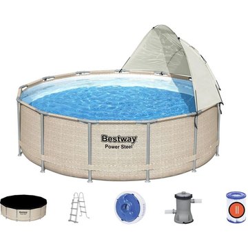 Bestway - Piscine tubulaire ronde Power Steel™ 3,96 x 1,07 m