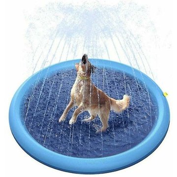 Piscine TUMALAGIA pour enfants, tapis d'arrosage, tapis de pulvérisation pour animaux de compagnie