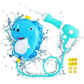 Cham - Pistolet à Eau Enfant, Lance à Eau avec Réservoir d'eau (2L/2000cc) en Plastique, Fusil à Eau avec Sangle Réglable, Jouet Été pour Piscine