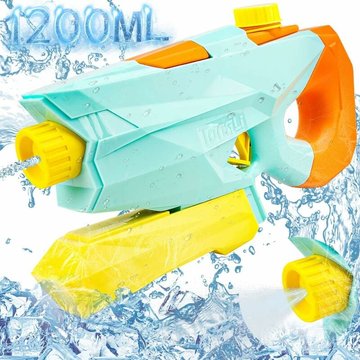 Pistolet à Eau ERSANDY Grande Capacité, Water Guns Jouet avec 1200ml Grande Capacité, Pistolets à Eau pour Enfants, Puissant Tireur à Eau pour Piscine
