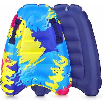 Planche de Surf Gonflable WAHAISON avec Poignées, Flotteur de Natation en Polyester & PVC de Qualité Supérieure, Accessoire d'Entraînement de Natation pour Piscine