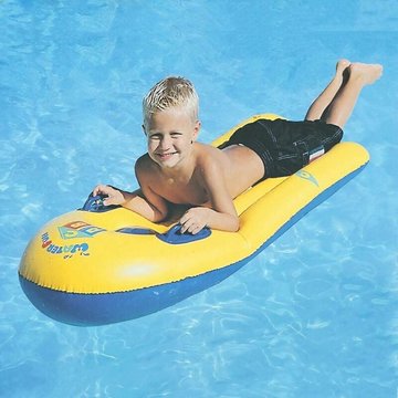 TUMALAGIA - Planche de surf pour enfants natation, piscine, wakeboard gonflable, lit flottant enfant avec poignée, assis bateau eau jouet, siège bébé