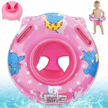 TUMALAGIA - Poignée pour bébé anneau de natation anneau sous les bras anneau de siège d'éléphant anneau flottant bateau pour piscine enfants 50CM