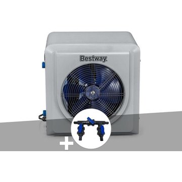 Pompe à chaleur piscine 4,40 kW Hot Water Bestway + Kit by-pass Ø32/38/50 mm - Gris