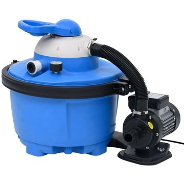 Vidaxl - Pompe de filtration à sable pour piscine Bleu et noir 385x620x432mm 200W 25L