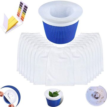 Pool Skimmer Socks,Chaussette skimmer piscine,Chaussette filtre Piscine,Prefiltre Skimmer Réutilisable et Super Élastique pour Peuvent Emprisonner