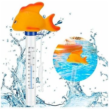 Pool Thermomètre de Piscine, Flottant Pool Thermomètre Cartoon Mignon Thermomètre Utilisé pour Température de l'eau pour Spa Bain Piscines Hot Tub