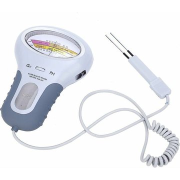 Testeur de qualité de l'eau portable TUMALAGIA, pH-mètre de chlore, grand écran avec sonde pour piscine/Spa
