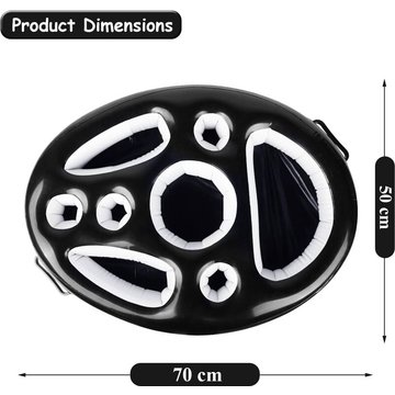 Llove - Porte Boisson Gonflable, 8 Trous Bar de Piscine Flottant, Porte Gobelet de Boissons Salade de Fruits Buffet Piscine Accessoires Adultes pour