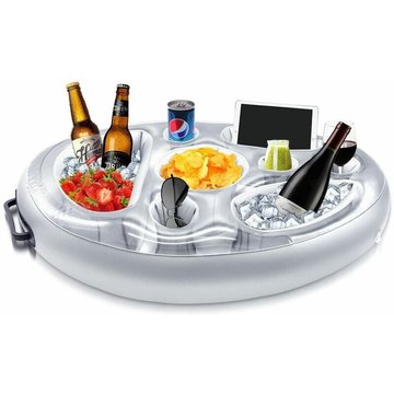 Porte-Boisson Gonflable AYYQH, 8 Trous Bar de Piscine Flottant, Porte-Gobelet de Boissons, Salade de Fruits, Buffet, Accessoires pour Adultes