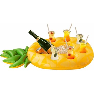 Porte-gobelet flottant ananas LEISEI pour piscine, plateau réfrigérant gonflable pour flotteur de boisson de piscine, fournitures de fête hawaïenne de plage
