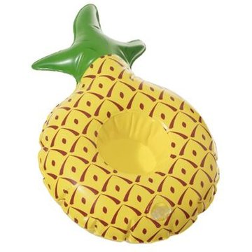Intex Piscine - Porte-gobelet gonflable Ananas - Diam. 17 cm - Jaune