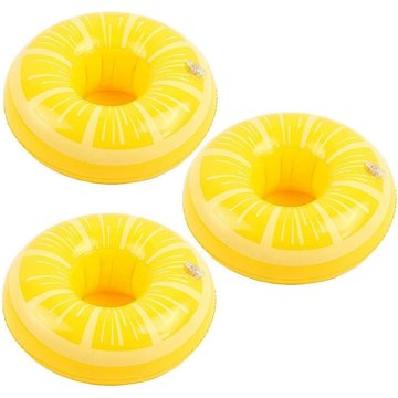 Porte-gobelet gonflable Lot de 3 porte-gobelets pour flotteurs de piscine pour piscine d'été, forme variée au choix