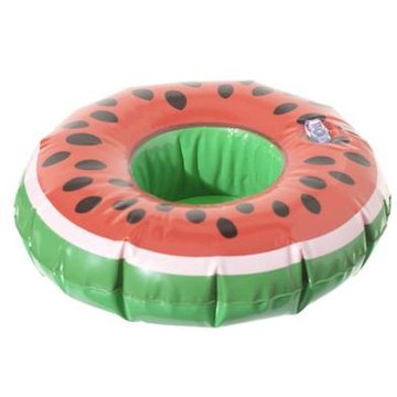 Intex Piscine - Porte-gobelet gonflable Pastèque - Diam. 17 cm - Rouge