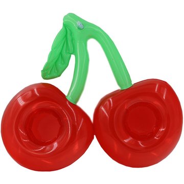 Cadeaux - Porte-gobelet gonflable, sous-verre double cerise Porte-gobelet double cerise Porte-gobelet à eau gonflable Jouet de bain Piscine Dessous