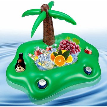 Guazhunifr - Porte-gobelets gonflables pour piscine, Bar Flottant Pour Piscine, Palmier Gonflable Porte-Boissons,GU.B/bon