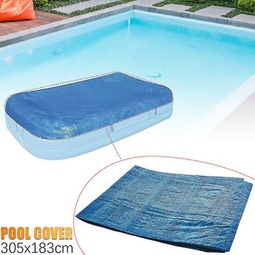 Pour piscine gonflable Poussière Couverture Pataugeoire Piscines extérieures Jardin piscine d'eau (340x230cm) WS14614
