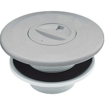 Pièce à sceller piscine - Prise balai avec joint et écrou Norm Coque/Béton - Gris de AstralPool