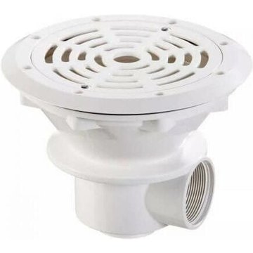 AstralPool - Bonde de fond Ø210 mm béton, liner pour piscine - Blanc