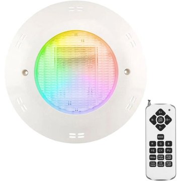 Crealys - Projecteur LED couleur 18W pour piscine en saillie IP68 + Télécommande