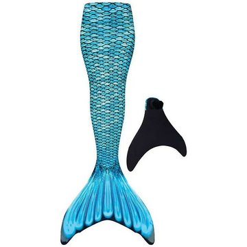 Queue de sirène renforcée pour la natation adulte, monopalme incluse - bleu m