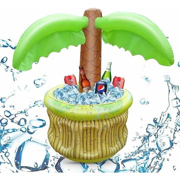 Refroidisseur de Boisson Gonflable Palmier, Palmier Gonflable Cooler Glacière Gonflable pour Fêtes D'été pour la fête sur Le thème de la Plage de la