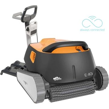 Robot électrique de piscine fond, parois et ligne d'eau avec chariot Dolphin e40i par Maytronics - multicolore