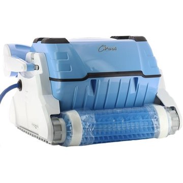 Robot electrique de piscine fond, parois et ligne d'eau - top climb - dolphin - bleu