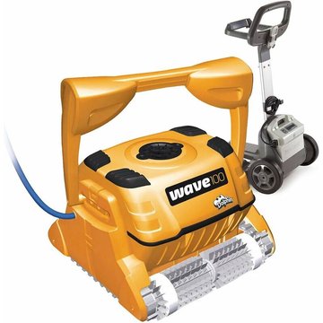 Robot électrique de piscine professionnel 25m brosse combinée - Dolphin par Maytronics Wave 100 - Jaune