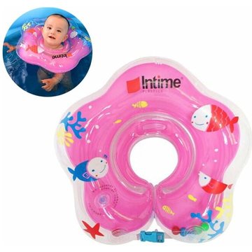 Harry, Anneau de bain rose pour bébé piscine, aide à la flottabilité gonflable, soutien à la flottabilité pour bébé, entraîneur de natation parfait pour les jeunes