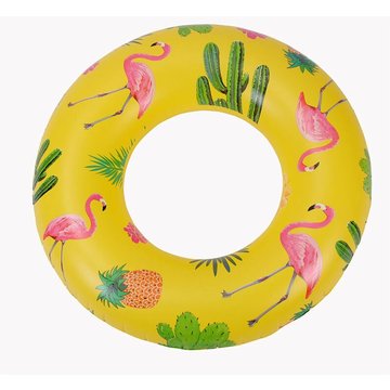 AYYQH Rose Anneau de Natation, Bouée Piscine Ronde, Radeau Gonflable pour Décoration de Jouet de Fête de Piscine pour Enfants et Adultes, Diamètre 90cm