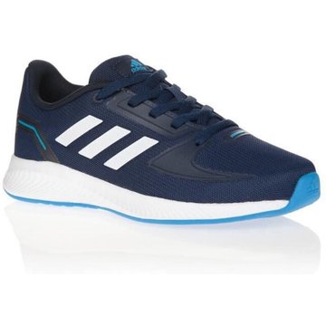Adidas - Runfalcon 2.0 K DKBLUE/FTWW 34 - 34 - Bleu - Piscine