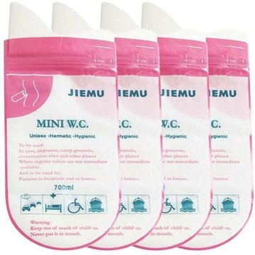 Sac d&39urine Portable d&39urgence pour voiture, 700ml, Mini-toilette, urinoir unisexe, voyage, Camping, voyage,Or,états-unis