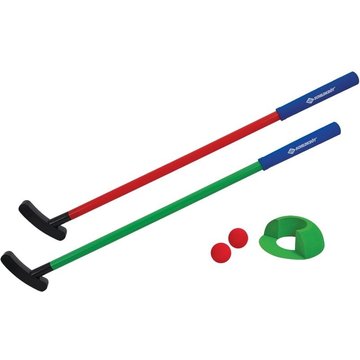 SCHILDKRÖT FUN SPORTS Set de Mini-Golf, Jeu de Golf pour Enfants, pour Intérieur, Extérieur et Piscine, 2 Clubs, 1 Trou d'Entraînement