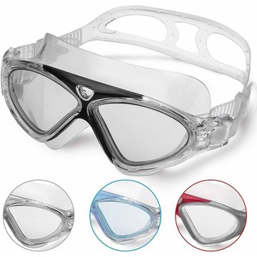 Ocxin - Lunettes de Natation Adultes Anti Buée Pas de Fuite Vue Claire Protection uv 180° Facile à Ajuster Lunettes de Natation Professionnelles