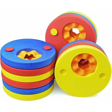 Ensemble de brassards pour piscine TUMALAGIA, brassards flottants et disques de natation, 6 pièces