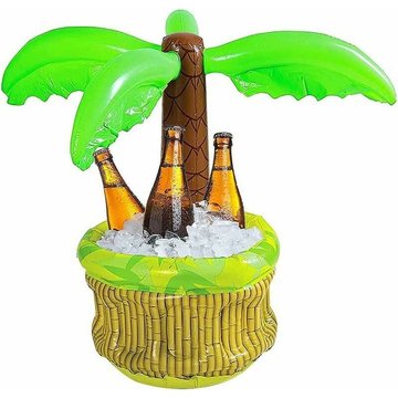 TUMALAGIA - Seau à glace gonflable à la noix de coco Porte Gobelet Gonflable pour la fête à thème de Piscine d'été