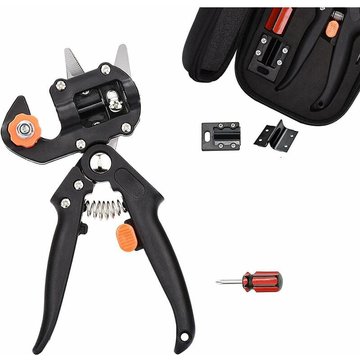Sécateur 2 en 1 TUMALAGIA pour arbres fruitiers et piscine, jeu de ciseaux à cliquet, outil de taille professionnel à une main