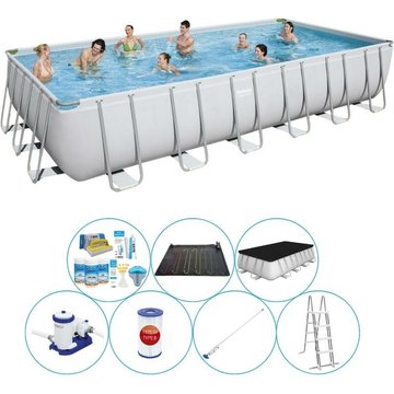 Set de piscine Bestway Power Steel Rectangulaire 732x366x132 cm - Offrir