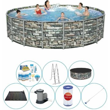 Set de piscine Bestway Power Steel Ronde 549x132 cm - Maintenant plus abordable