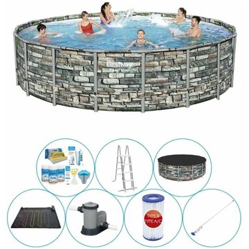 Set de piscine Bestway Power Steel Ronde 549x132 cm - Offrir