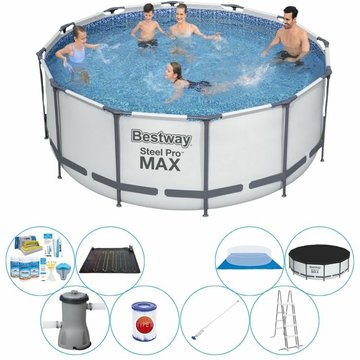 Set de piscine Bestway Steel Pro MAX Ronde 366x122cm - MAINTENANT plus abordable