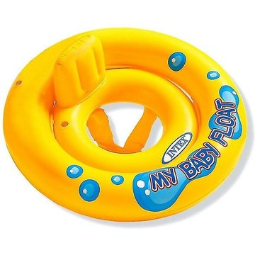 Heguyey - Siège de bain gonflable bébé apprendre à nager rond jaune gonflable 0-12 mois