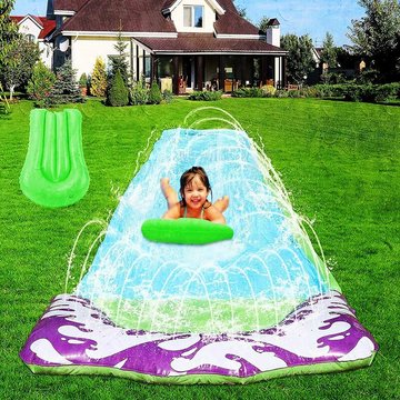 Benobbykids - Slip and Slide Splash and Slide pour Backyards Waterslide Toys 16' Foot 1 Sliding Racing Lanes, 1pc [Ne comprend pas la planche à