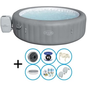 Bestway - Spa Jacuzzi Lay-Z-Spa Grenada AirJet - Y compris les accessoires - Gris