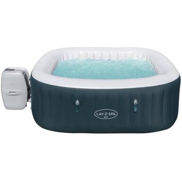 Bestway - Spa gonflable Lay-Z-Spa Ibiza Airjet - 180 x 180 x 66 cm - 4/6 places - Carré (+ couverture, cartouche, diffuseur)